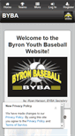 Mobile Screenshot of byronyouthbaseball.com